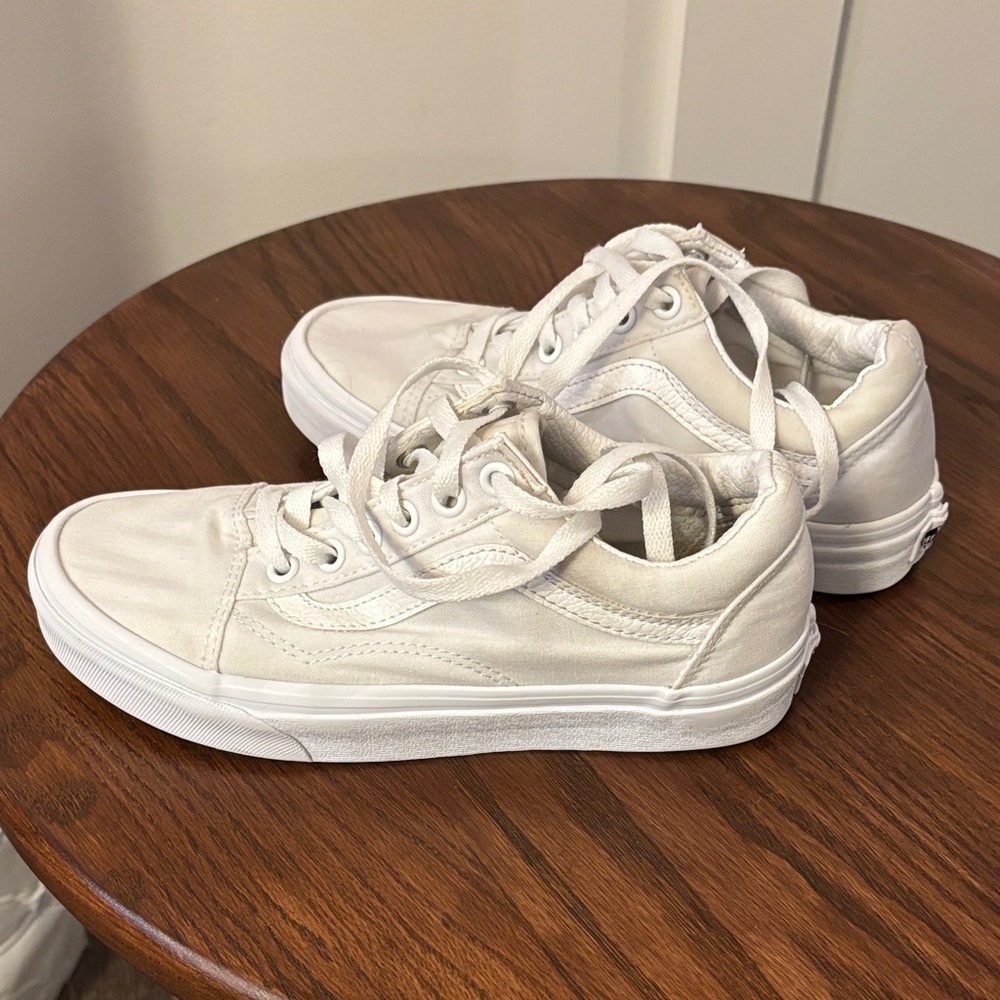 White Vans Low-Top Sneakers